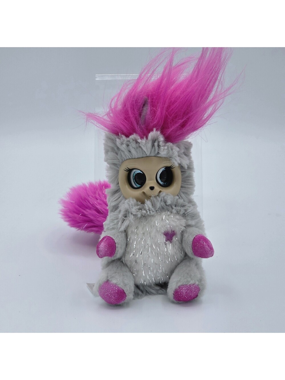 Fur Babies World Shimmies Lady Lexi Gray Pink Plush 2017 Wiggle Eyes Ears